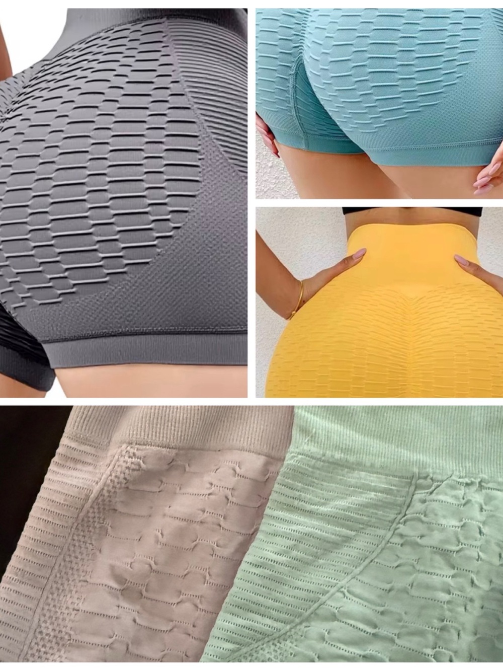 🧘‍♂️3/$12 pair of Yoga🧘‍♂️ Exercise High-Waist yoga shorts - 2 black/burgundy - Picture 4 of 10